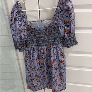 Floral Smocked Puff Sleeve Dress